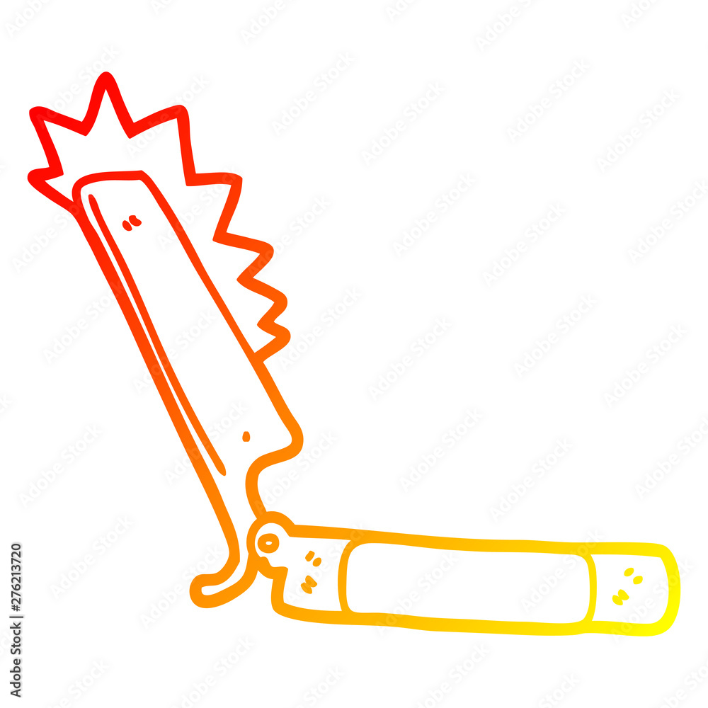 warm gradient line drawing cartoon sharp razor warm gradient line drawing cartoon sharp razor