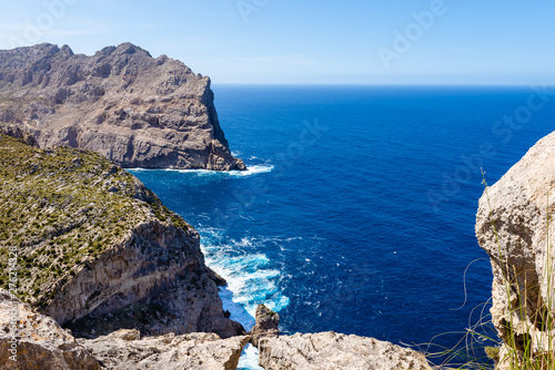 Fototapeta Naklejka Na Ścianę i Meble -  Cap de Formentor - famous nature landmark with amazing rocky coastline on Mallorca, Spain, Balearic island