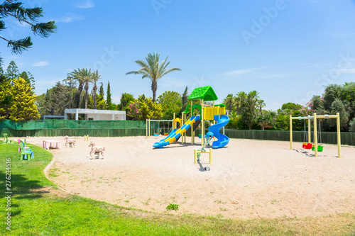 Kids playground at the beach od Side, Turkey