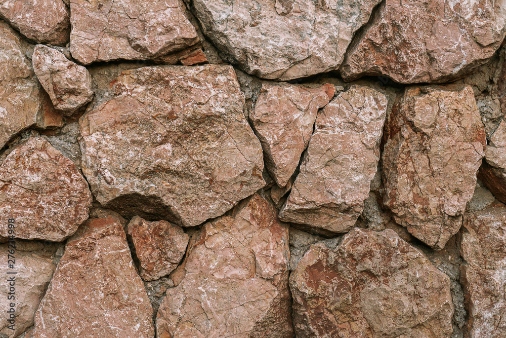 Wall of large stones background Wall of large stones background