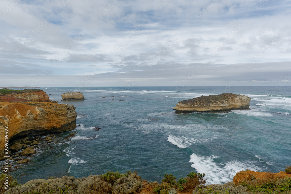 Great Ocean Road - vista sull'oceano - Bay ao Islands - Victoria -  Australia