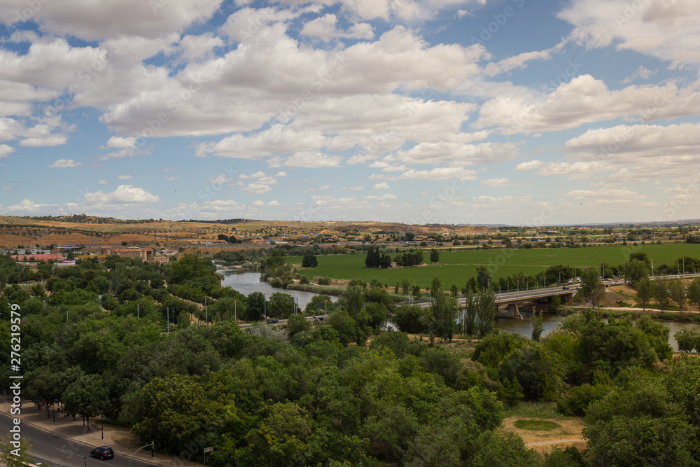 panorama of village in Toledo