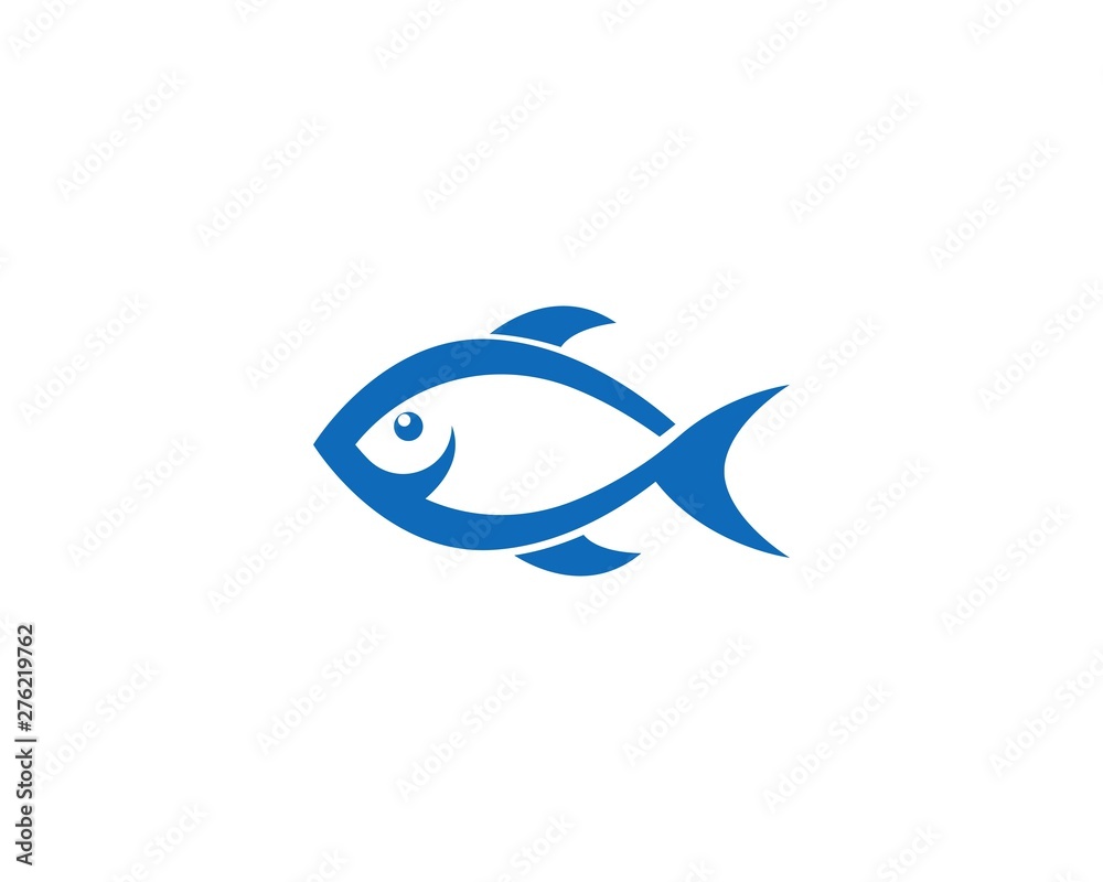 Fish logo illustration template icon design Fish logo illustration template icon design