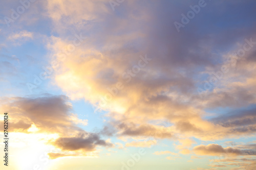 Sunlit clouds in sky © Stillfx
