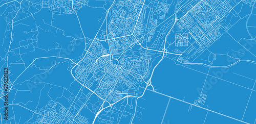 Canvas Print Urban vector city map of Alkmaar, The Netherlands