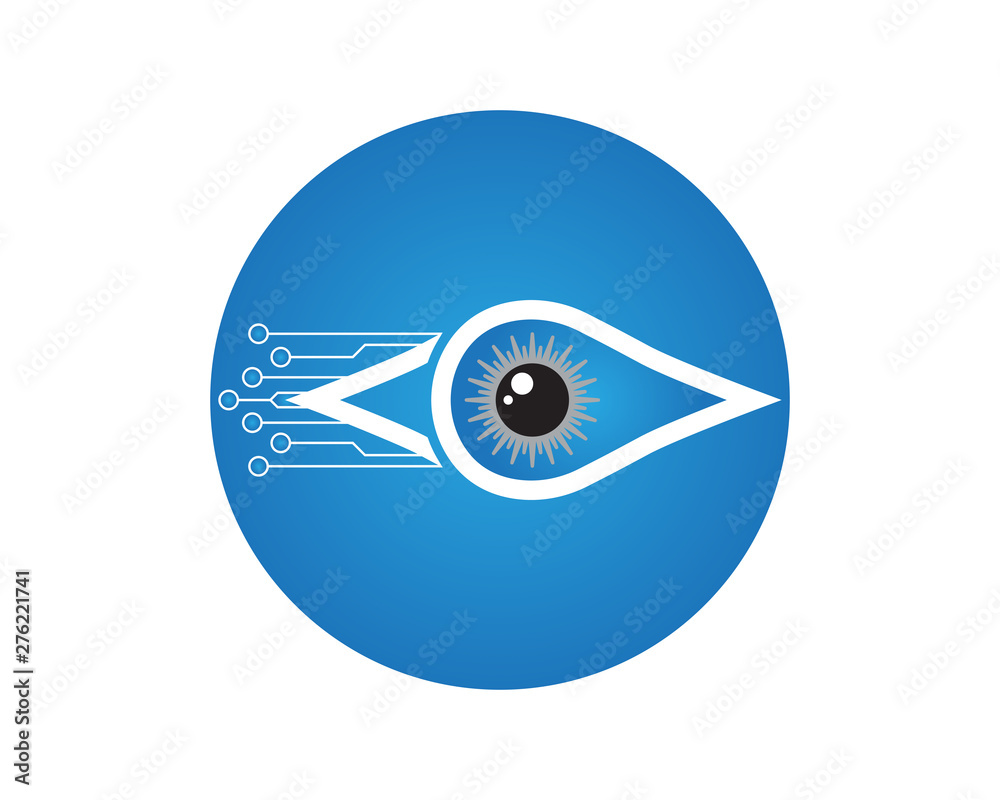 Eye technology logo vector template Eye technology logo vector template