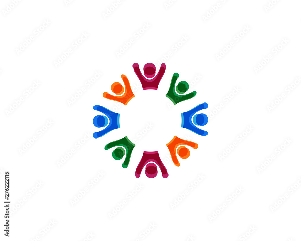 Adoption Logo community logo template vector icon Adoption Logo community logo template vector icon