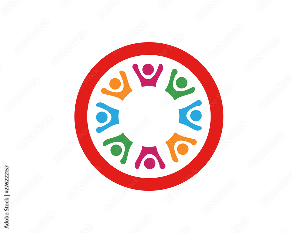 Adoption Logo community logo template vector icon Adoption Logo community logo template vector icon