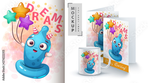 Dream cartoon - mockup for your idea