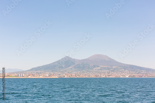 Mount Vesuvius - volcano, Italy. Photo made from Gulf of Naples