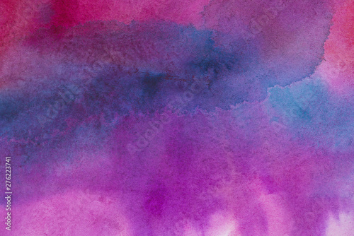 watercolor background abstract sheet of paper covered with multicolored paint blue  grunge effect background for design with texture