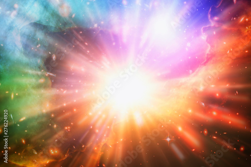 Star splash. The elements of this image furnished by NASA.