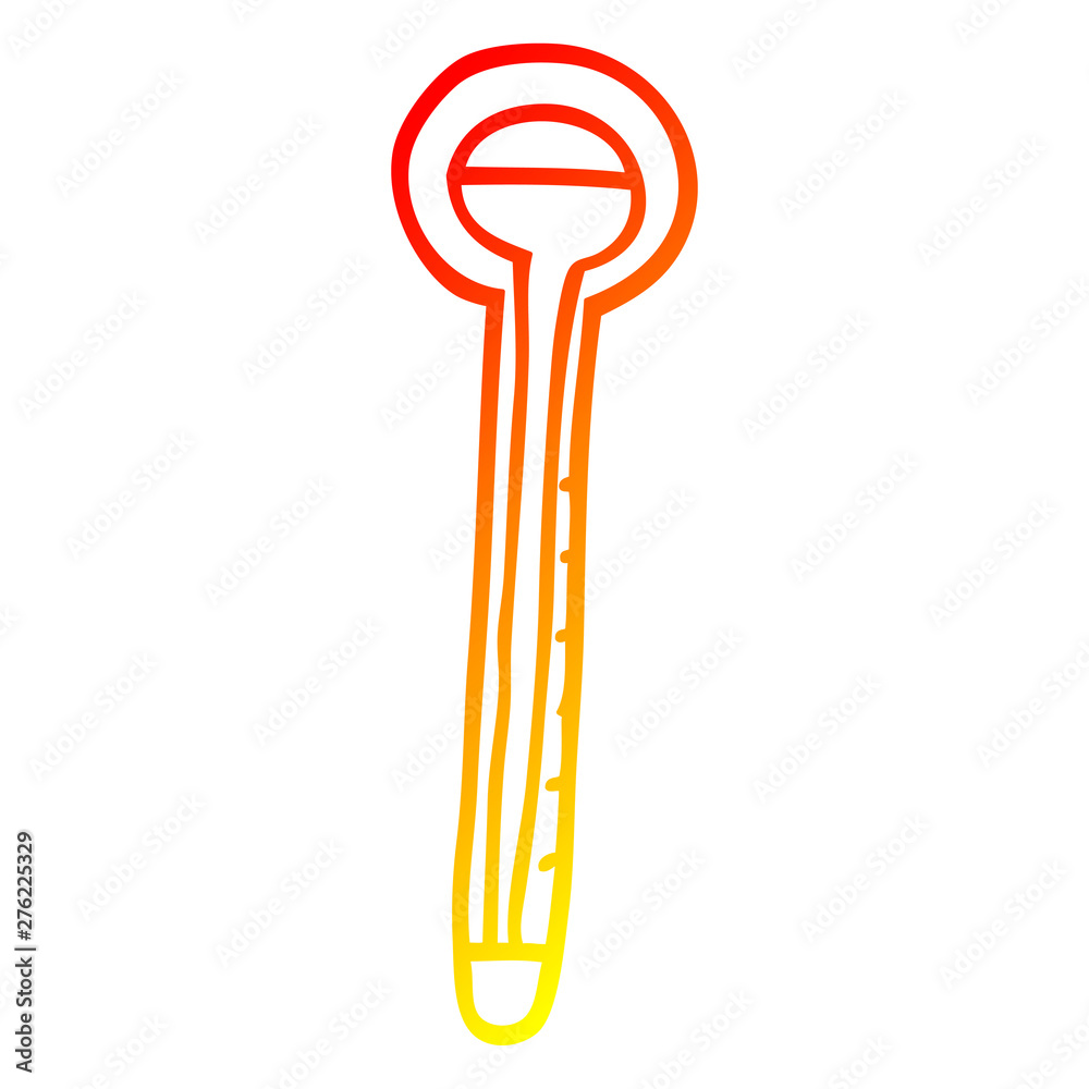 warm gradient line drawing cartoon thermometer warm gradient line drawing cartoon thermometer
