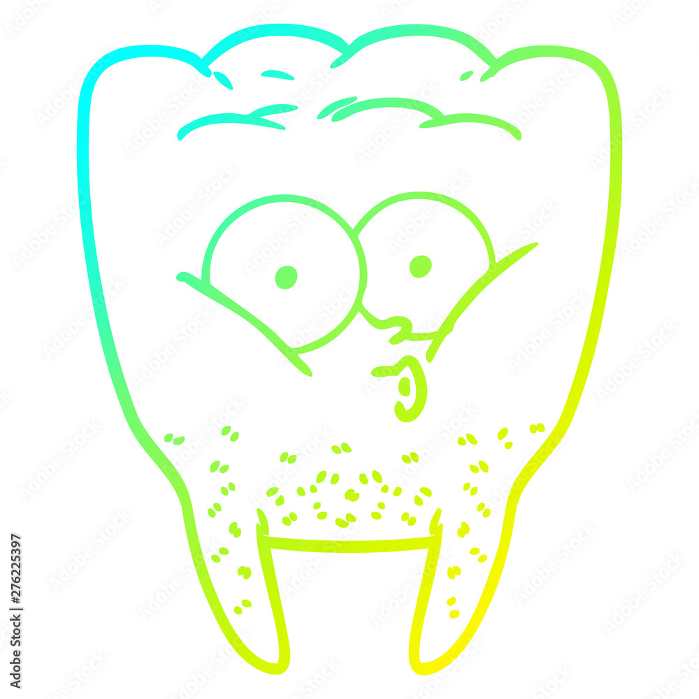 cold gradient line drawing cartoon whistling tooth cold gradient line drawing cartoon whistling tooth