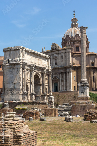 Panoramic view of Roman Forum in city of Rome © Stoyan Haytov