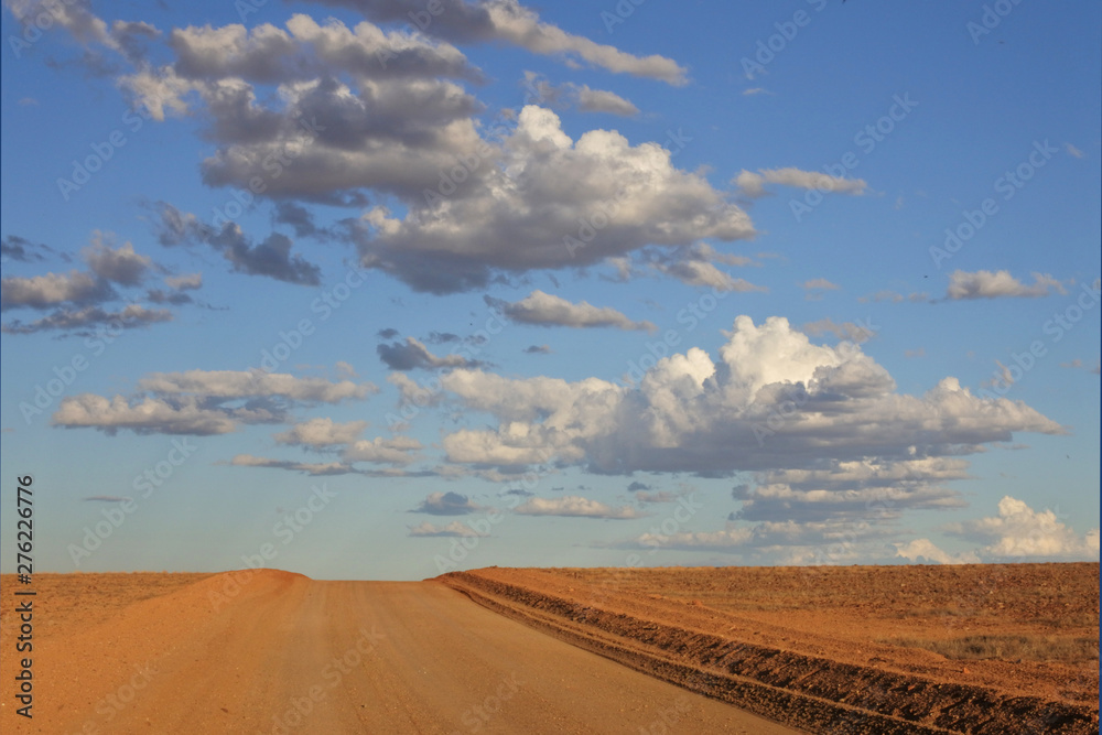 Dirt road in the outback of Australia