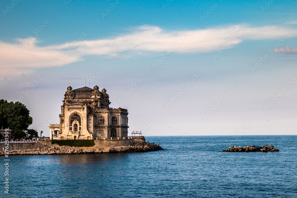 Old Casino building in Constanta by the black sea at evening. This building is a most reprezentativ symbol of the town. Old Casino building in Constanta by the black sea at evening. This building is a most reprezentativ symbol of the town.