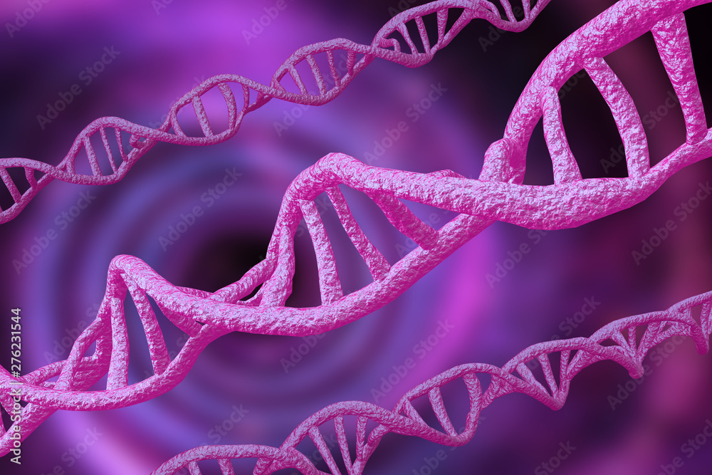 Fototapeta premium DNA Strands 3D Illustration