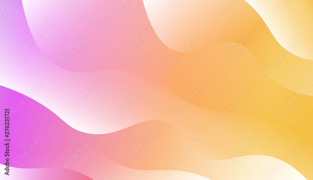 Fototapeta Modern Background With Dynamic Effect. For Futuristic Ad, Booklets. Vector Illustration with Color Gradient.
