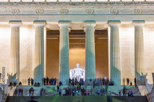 View of Lincoln Memorial at dusk, Washington D.C. photo