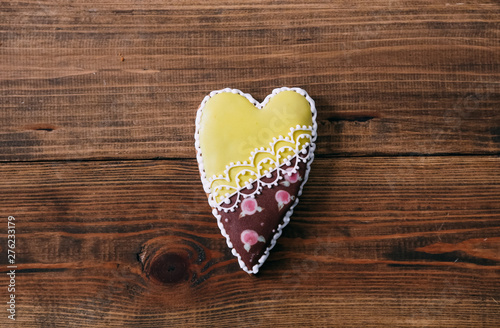 decorated heart colored gift Valentines love holiday
