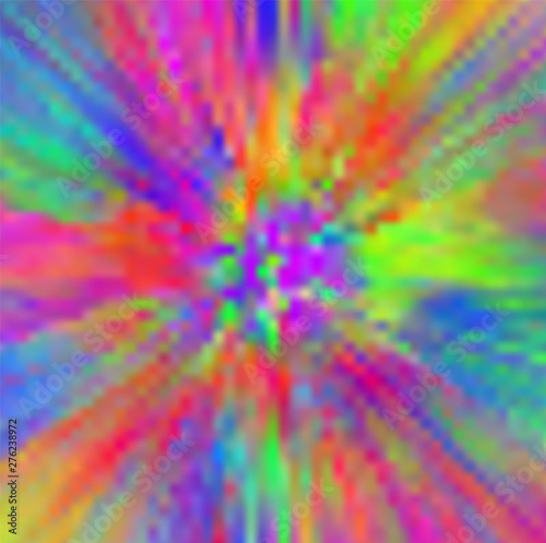 Bright psychedelic background in Tie-Dye style
