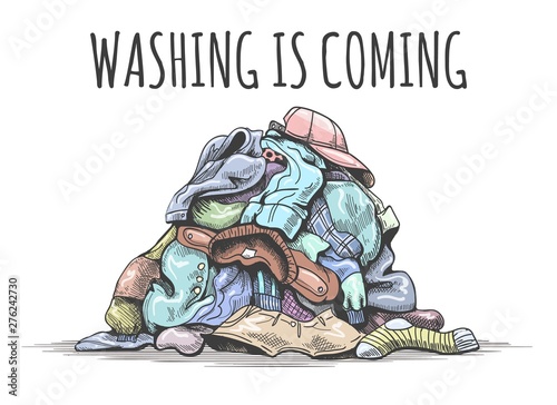 Pile of dirty clothes