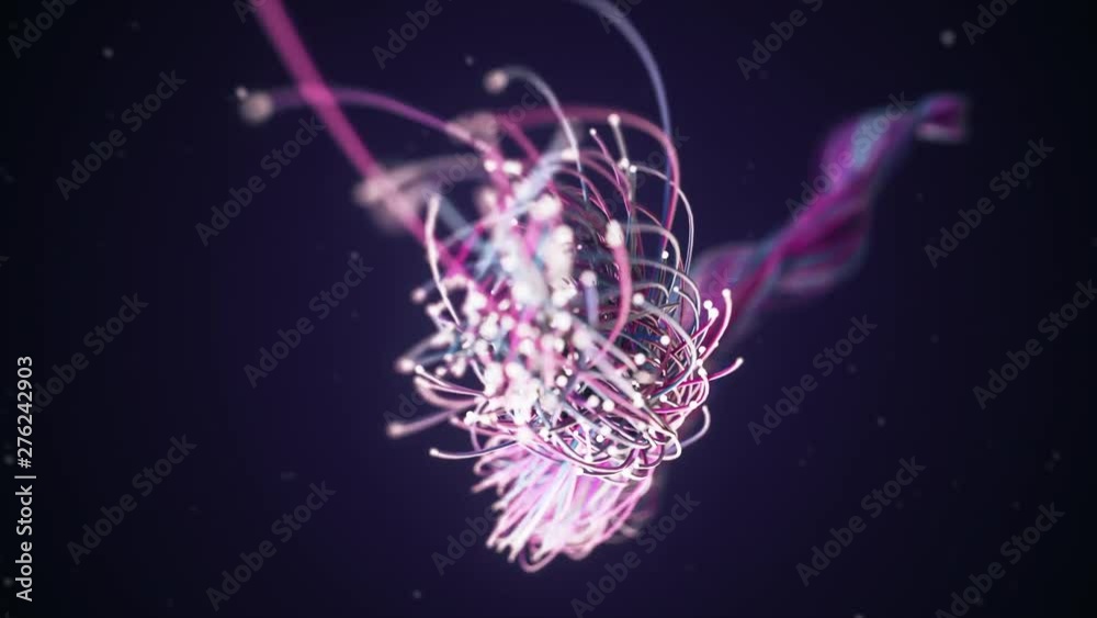 Spreading fiber wires in space