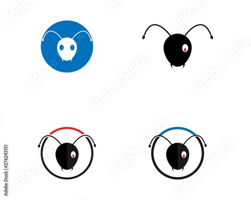 Ant Logo template vector illustration design