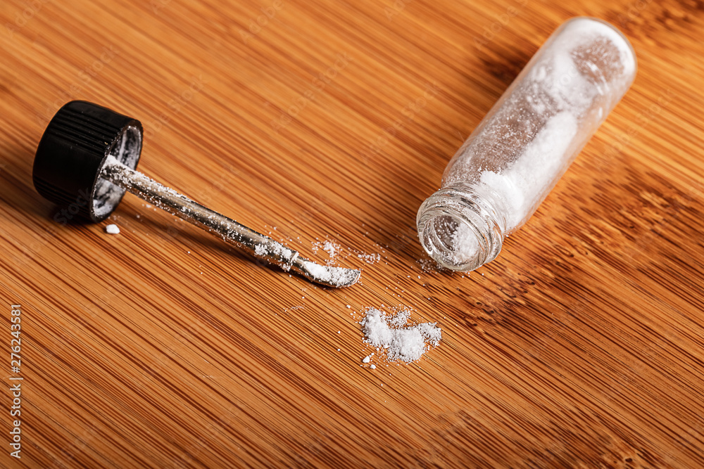 Recreational Cocaine Use and Abuse. Recreational Cocaine Use and Abuse. Close up image of a pile