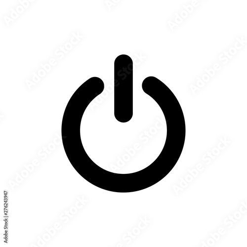Power button symbol icon vector
