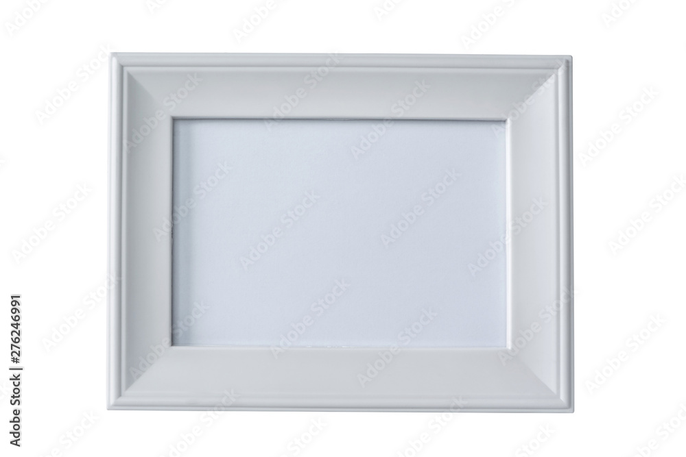 white blank photo frame isolated on white background white blank photo frame isolated on white background