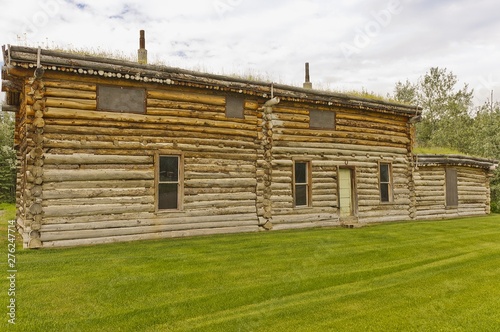 Carmacks log roadhouse. Yukon, Canada