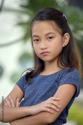 Fotografie Stubborn Petite Asian Teenage Female