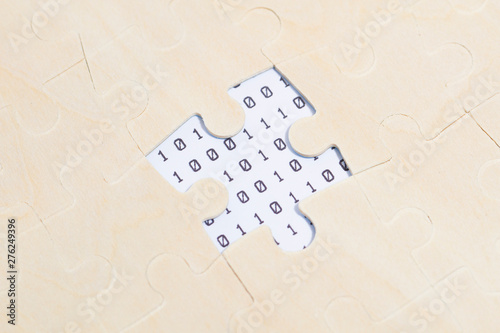 Digital technology with puzzles