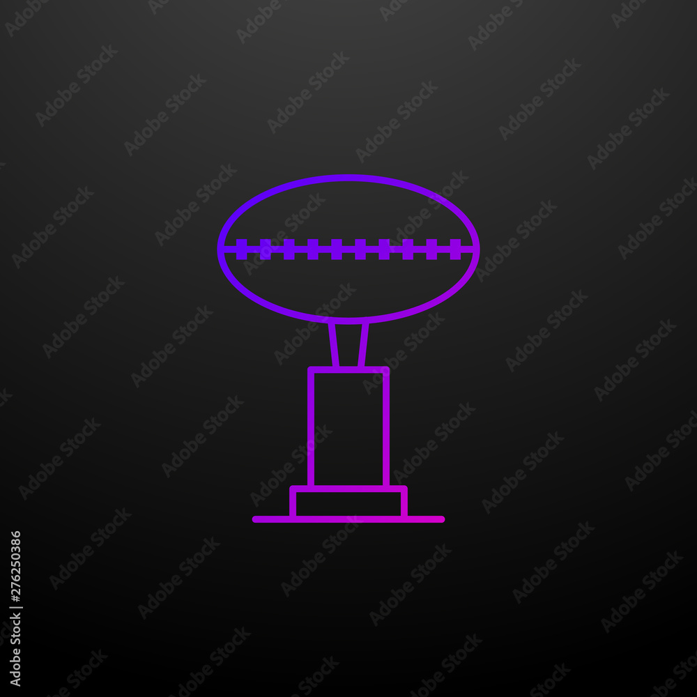 american football cup nolan icon. Elements of awards set. Simple icon for websites, web design, mobile app, info graphics