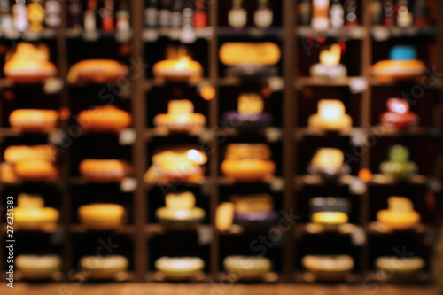 Wheels of delicious cheese ...