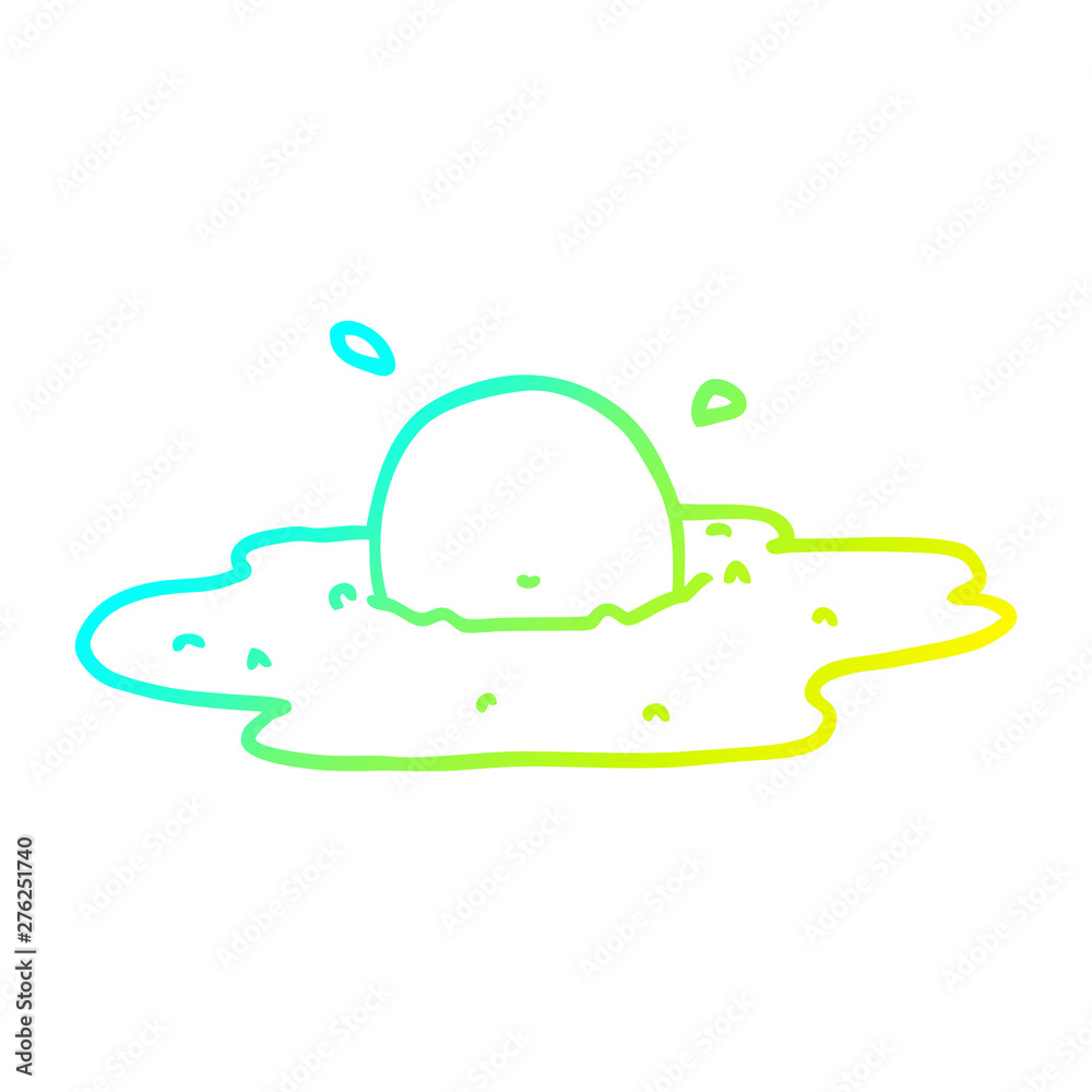 cold gradient line drawing cartoon fried egg cold gradient line drawing cartoon fried egg