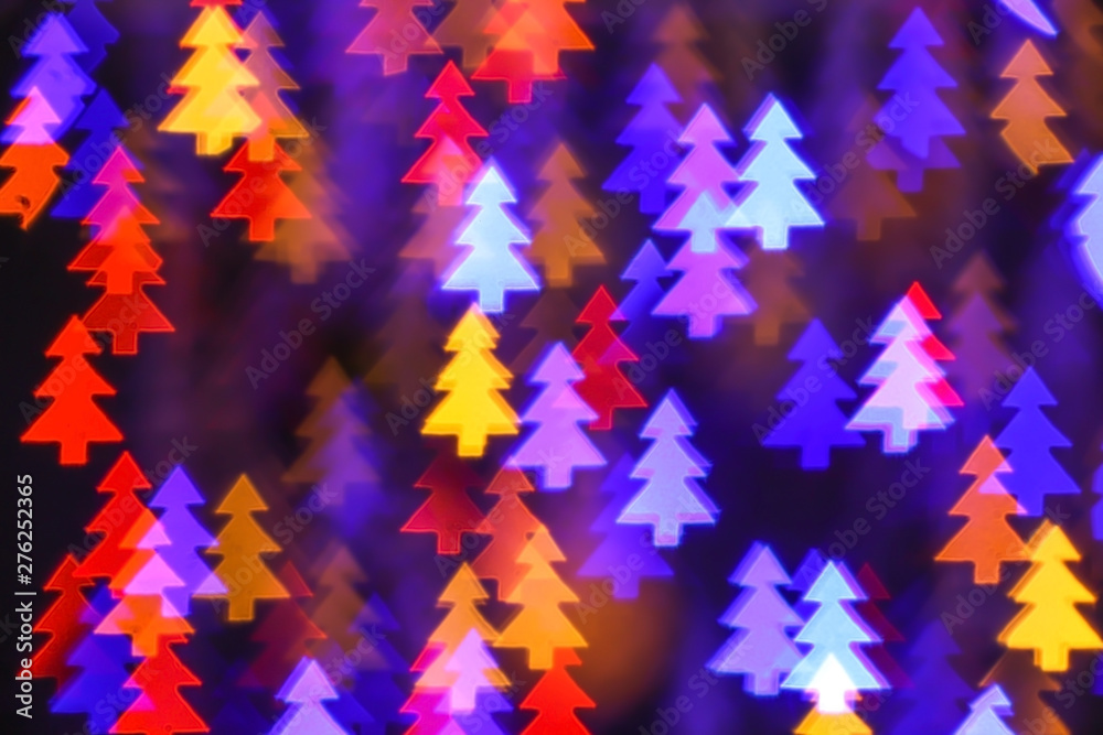 Blurred lights on dark background