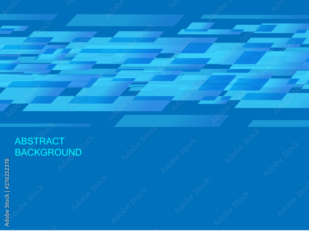Blue abstrac background modern style from various shapes.colorful template illustation vector