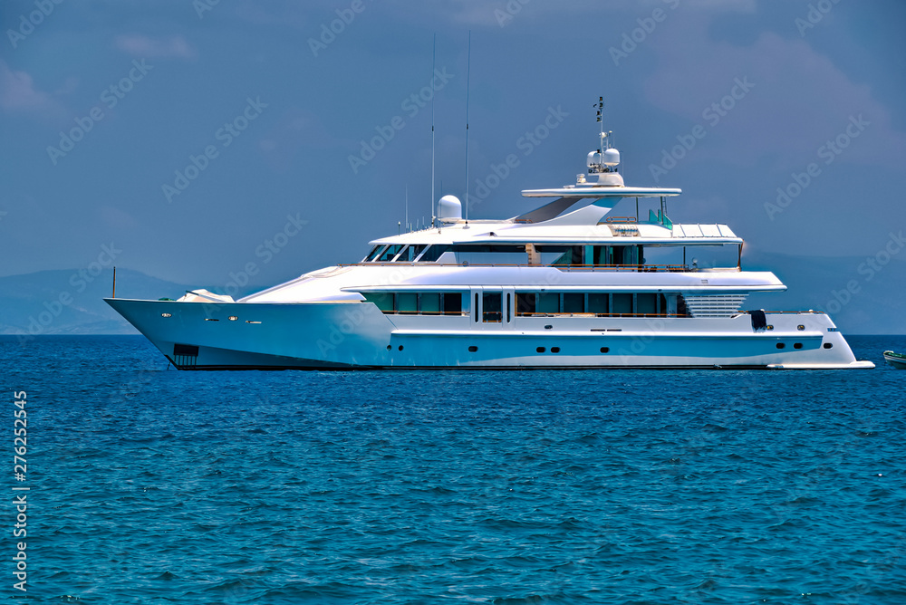 Motor yacht in the sea Motor yacht in the sea