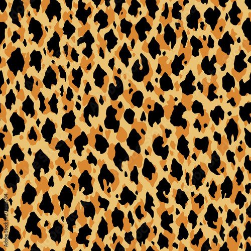 Leopard skin seamless pattern design. Vector illustration background. For print, textile, web, home decor, fashion, surface, graphic design