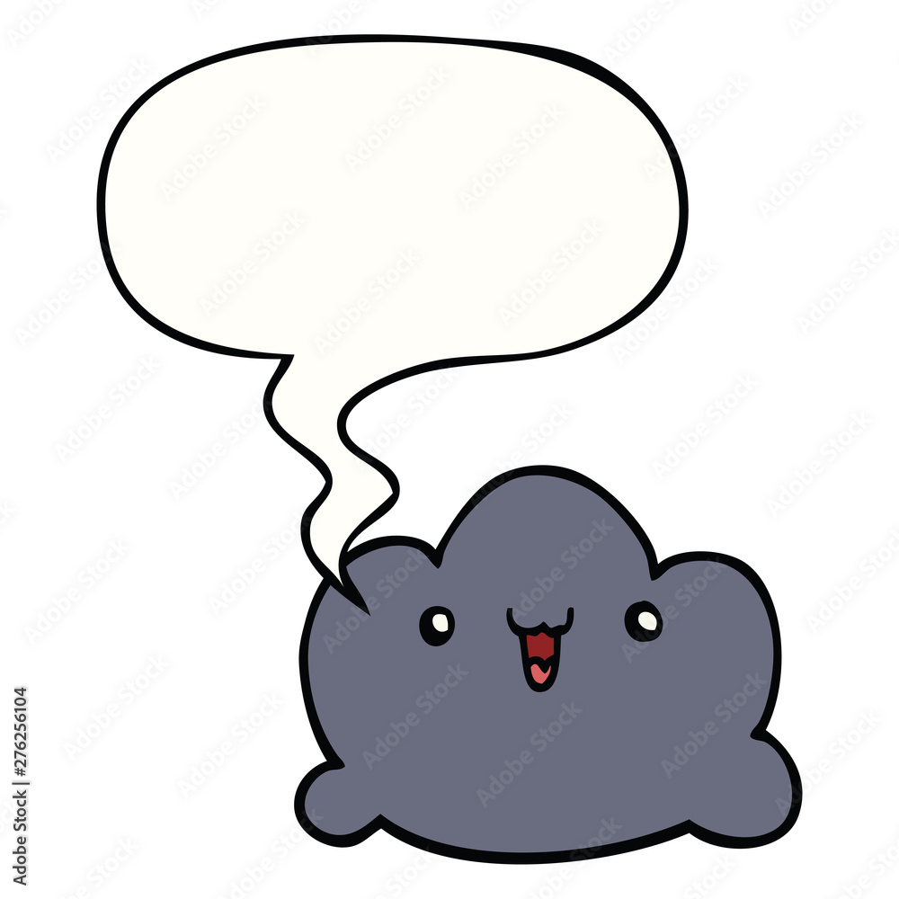 cartoon cloud and speech bubble cartoon cloud and speech bubble