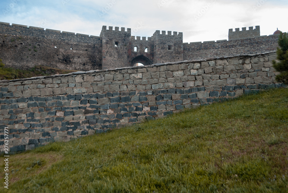 wall of Rabat fortress in Georgia, beautiful old fortress,
