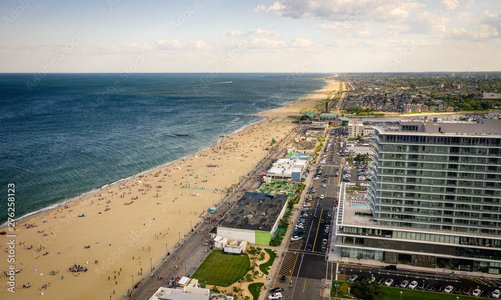 Aerial of Asbury Park New Jersey 2019