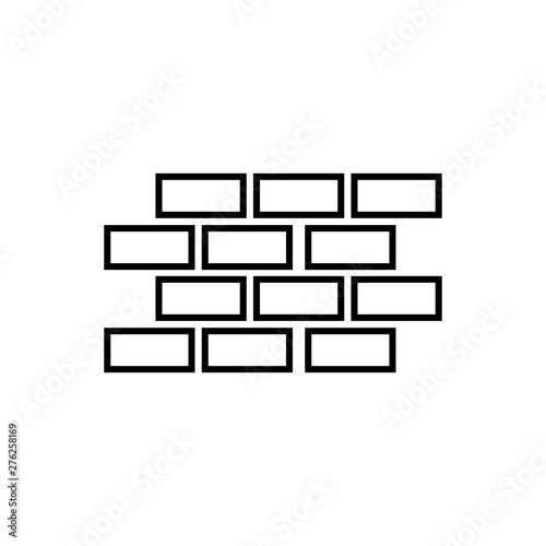 Brick wall symbol icon vector illustration