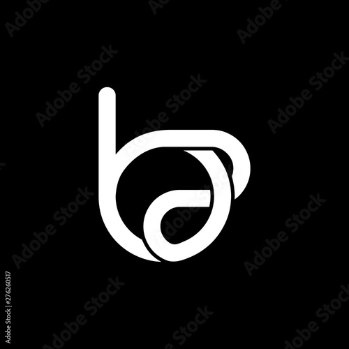 letters b2 linked overlapping line simple logo vector