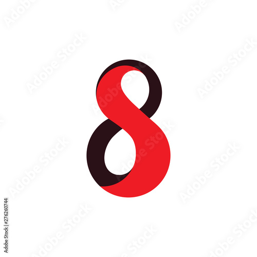 lettter s8 infinity logo vector