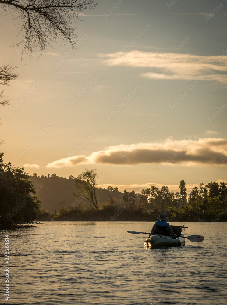 Stunning scenery on the river and lake New Zealand