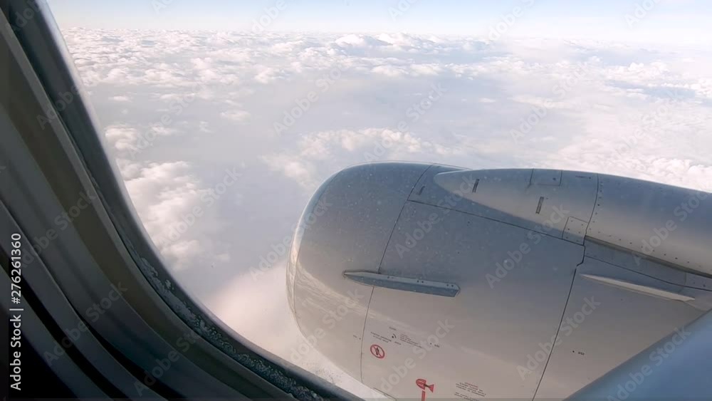 View from the commercial passenger airplane. View from the commercial passenger airplane.